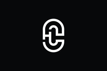 CH logo letter design on luxury background. HC logo monogram initials letter concept. CH icon logo design. HC elegant and Professional letter icon design on black background. H C CH HC