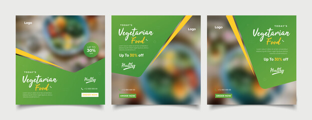 social media instagram post template. Suitable for Social Media Post Restaurant and culinary Promotion.