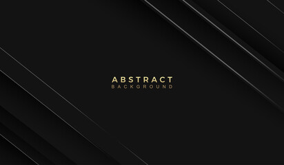 Obraz premium abstract dark background with shiny lines, particle. . vector design template for banner, advertising, poster, cover.