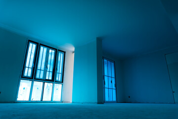 Inside an empty room During construction