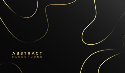 abstract dark  background with shiny lines, particle. . vector design template for banner, advertising, poster, cover.