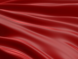 Red smooth waves. Luxury abstract background