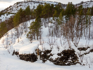Landschaft in Troms og Finnmark, Tromsoe, Norwegen