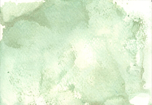 Sage Abstract Watercolor Hand Painted Background