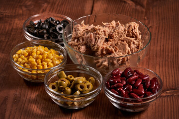 Ingredients for tuna salad