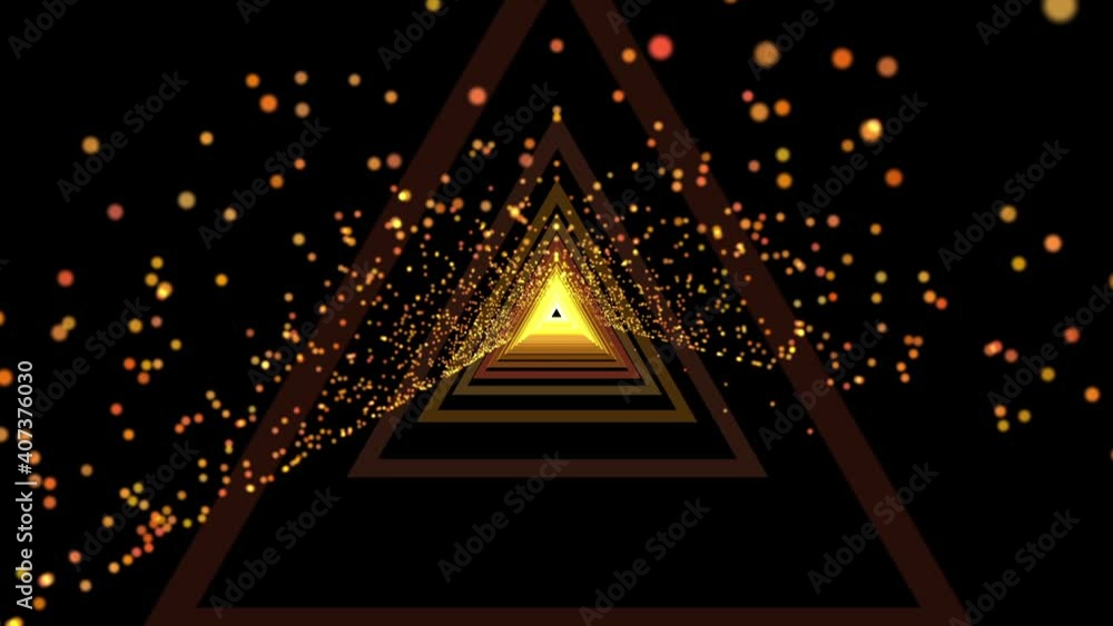 Poster isolated black background. an abstract tunnel of displacement in the universe. the speed of digital 