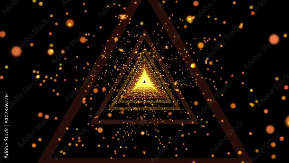Poster isolated black background. an abstract tunnel of displacement in the universe. the speed of digital 