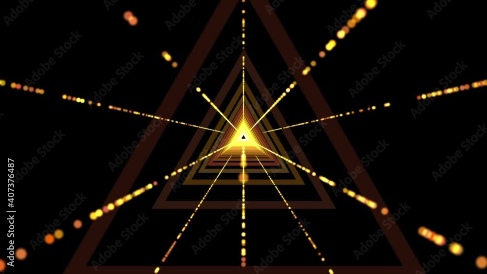 Poster isolated black background. an abstract tunnel of displacement in the universe. the speed of digital 