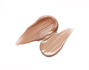 Liquid foundation isolated on white	
