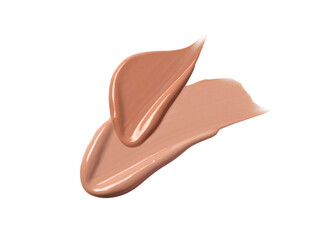 Liquid foundation isolated on white	
