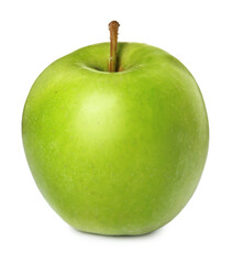 Fresh ripe green apple isolated on white