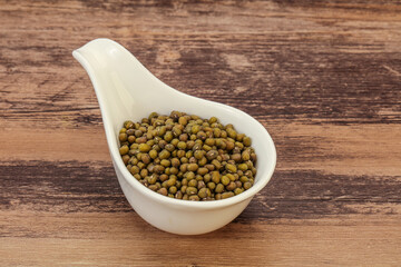 Vegetarian cuisine - dry green lentil