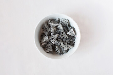 Dragon fruit isolated on white background