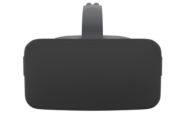 Virtual reality glasses isolated on white with cliping path. 3d rendering