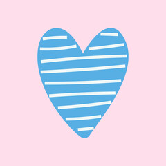 heart icon isolated on colored background