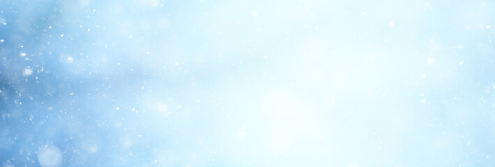 abstract blue background snow snowflakes, new year, glow design