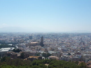 Vues aériennes de Malaga, Espagne