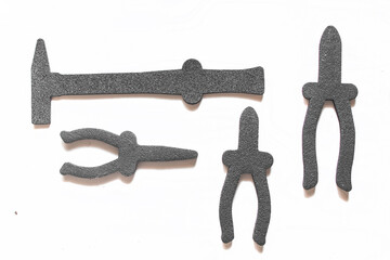 Set of wrench tool equipment with paper