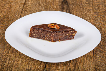 Turkish delight baklava with honey