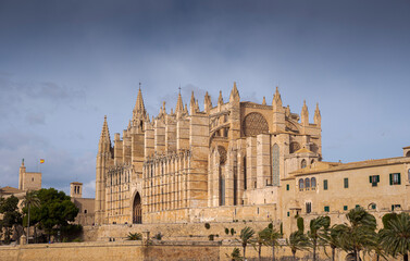 Cathedral of Palma de Mallorca, Spain. It was built between 1229 and 1601