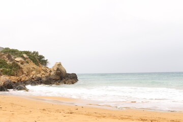 Plage abandonnée à Malte