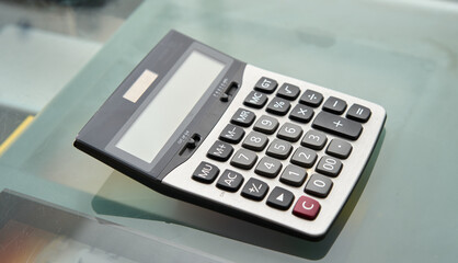 calculator on table for accounting
