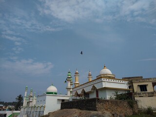 Fototapeta na wymiar Beautiful mosque religious building, Thiruvananthapuram Kerala