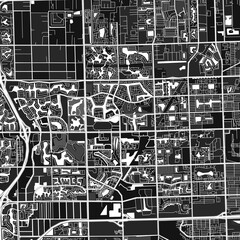 PembrokePines, UnitedStates dark vector art map