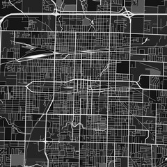 Springfield, UnitedStates dark vector art map