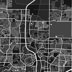 Frisco, UnitedStates dark vector art map - obrazy, fototapety, plakaty