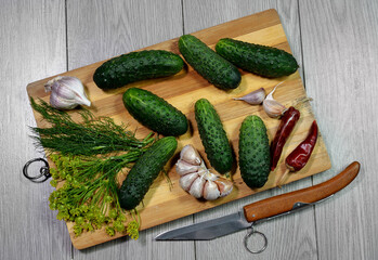 Vegetables on a cutting board