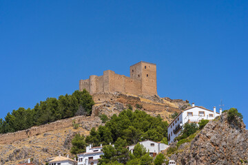 Castle of the town of Segura de la Sierra in the province of Jaen - Spain - 407392256