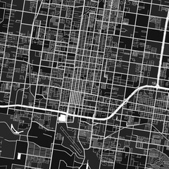 McAllen, UnitedStates dark vector art map