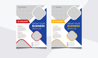 Business Brochure. Flyer Design. Leaflets a4 Template. Magazine. Cover Book and  Annual Report.  Vector illustration.