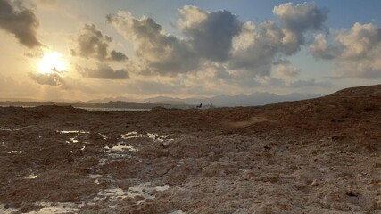 clouds over the mountains