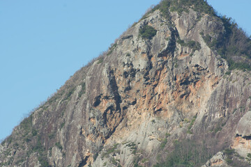 Tibrogargan - one of the dramatic volcanic outcrops that make up the Glasshouse Mountains in Queensland, Australia.