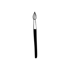 Art brush, tool for drawing doodle vector, hand drawn