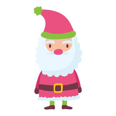 cute santa claus character christmas