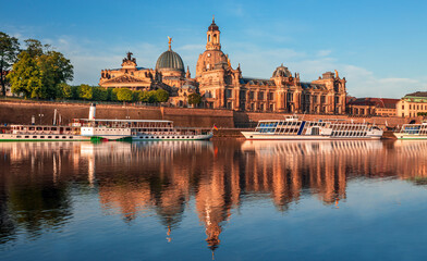 Old Europe,Germany, Dresden, Labe river, Elbe Valley