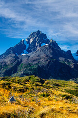 Mountain peak, Torres del Paine, Chile