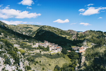 Fototapeta premium Landscape of the mountains, in Spain. A sunny summer day