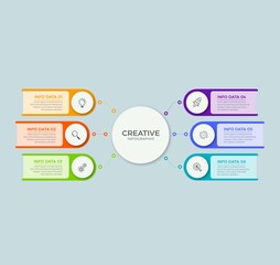  infographic steps flat design premium Vector Business Templates