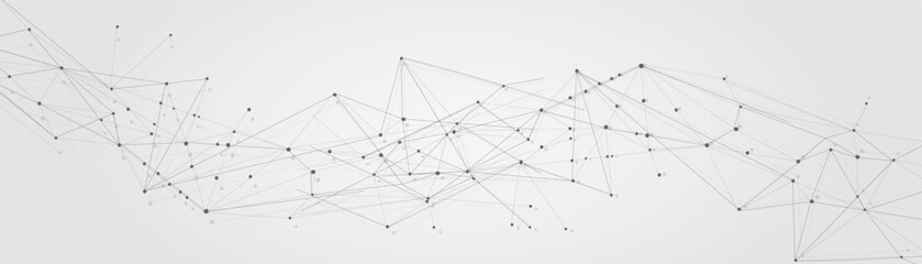 Abstract connecting dots, Polygonal background, technology design, vector illustration