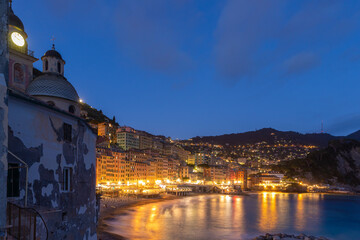 night view of the old town