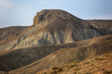 Natural sandy hills in Crimea