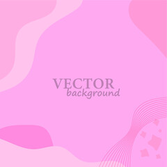 Beautiful gentle vector background in minimal trendy style with copy space for text