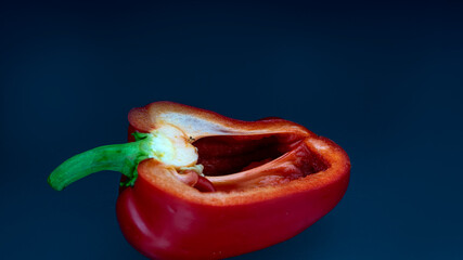 bell pepper on a dark background 