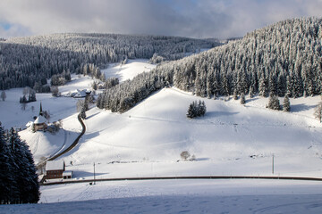 Winter in the Black Forest in Germany