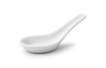 ceramic spoon isolated on white background