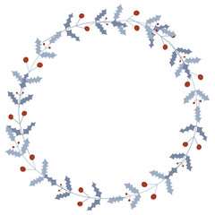 Circle flloral frames.  Decorative Wreaths for design, logo template,  wedding save date, valentine, for party, holiday decor, textile.